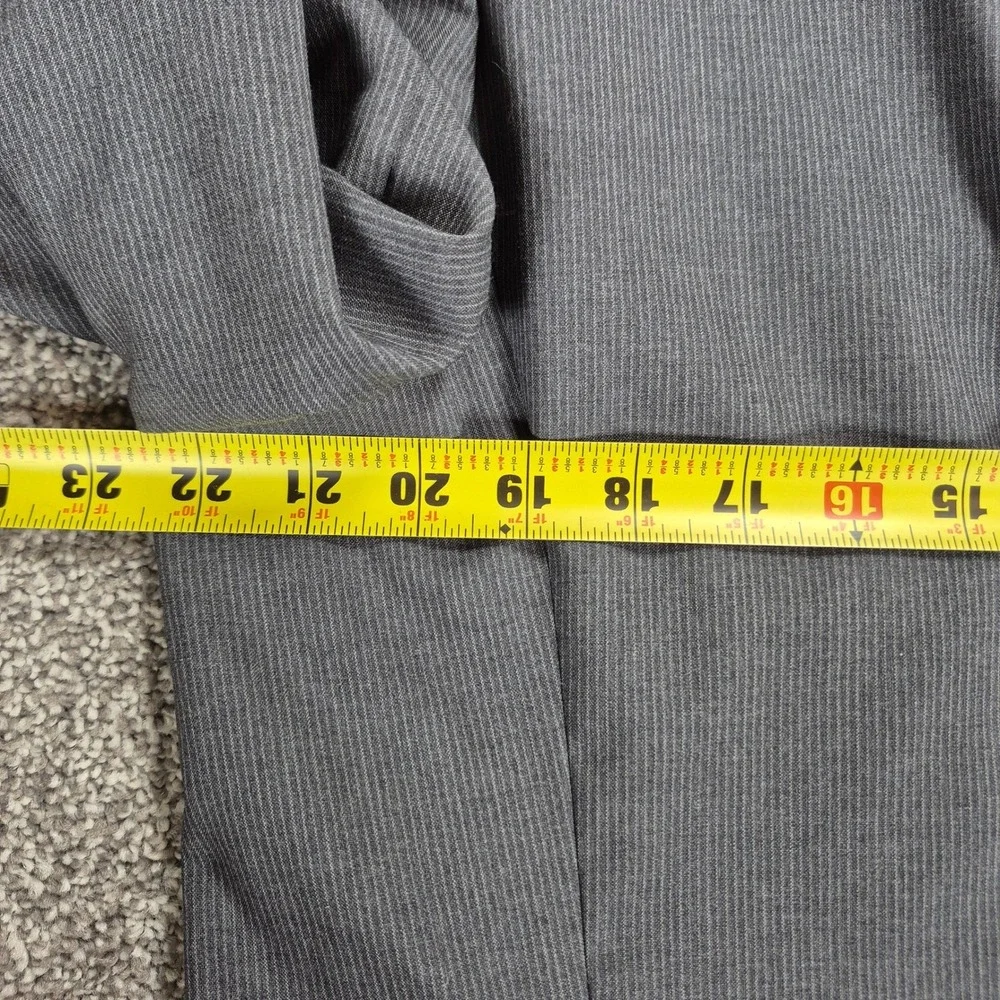 Banana Republic Blazer Mens 46L Gray Marzotto Italian Wool Micro Stripe‎ Jacket